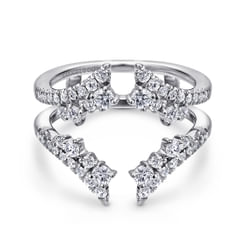 14K White Gold Diamond Ring Enhancer