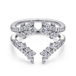 14K White Gold Diamond Ring Enhancer