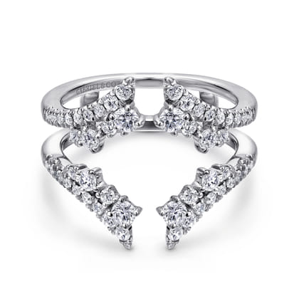 14K White Gold Diamond Ring Enhancer
