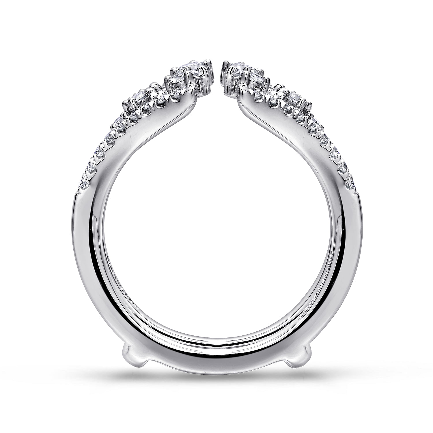 14K White Gold Diamond Ring Enhancer - 0.75 ct - Shot 2