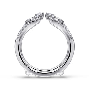 14K White Gold Diamond Ring Enhancer