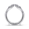 Enhancer Wedding Ring in 14k White Gold with Round Natural Diamond at Gabriel & Co.
