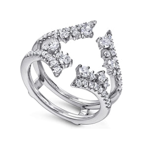 14K White Gold Diamond Ring Enhancer