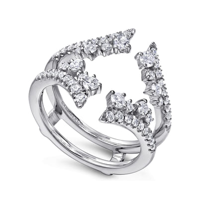 14K White Gold Diamond Ring Enhancer