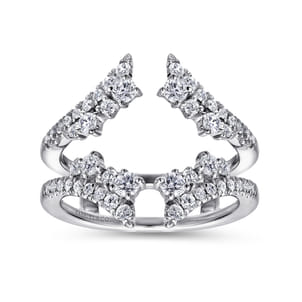 14K White Gold Diamond Ring Enhancer