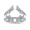 Enhancer Wedding Ring in 14k White Gold with Round Natural Diamond at Gabriel & Co.