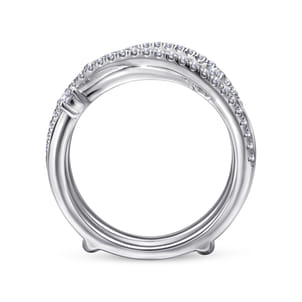 14K White Gold Diamond Ring Enhancer