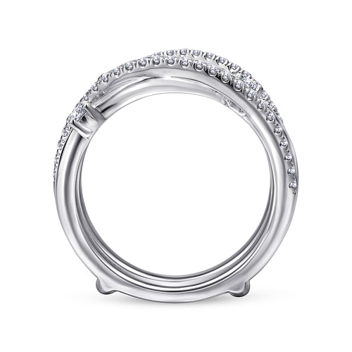 14K White Gold Diamond Ring Enhancer - 0.5 ct - Shot 2