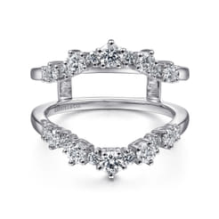 14K White Gold Diamond Ring Enhancer