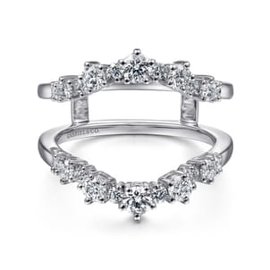 14K White Gold Diamond Ring Enhancer