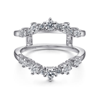 14K White Gold Diamond Ring Enhancer