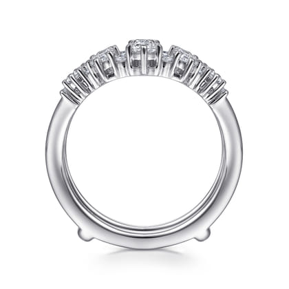 14K White Gold Diamond Ring Enhancer
