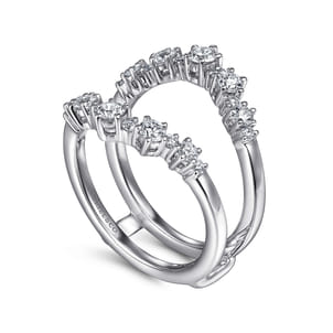 14K White Gold Diamond Ring Enhancer