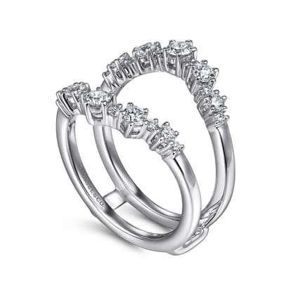 14K White Gold Diamond Ring Enhancer