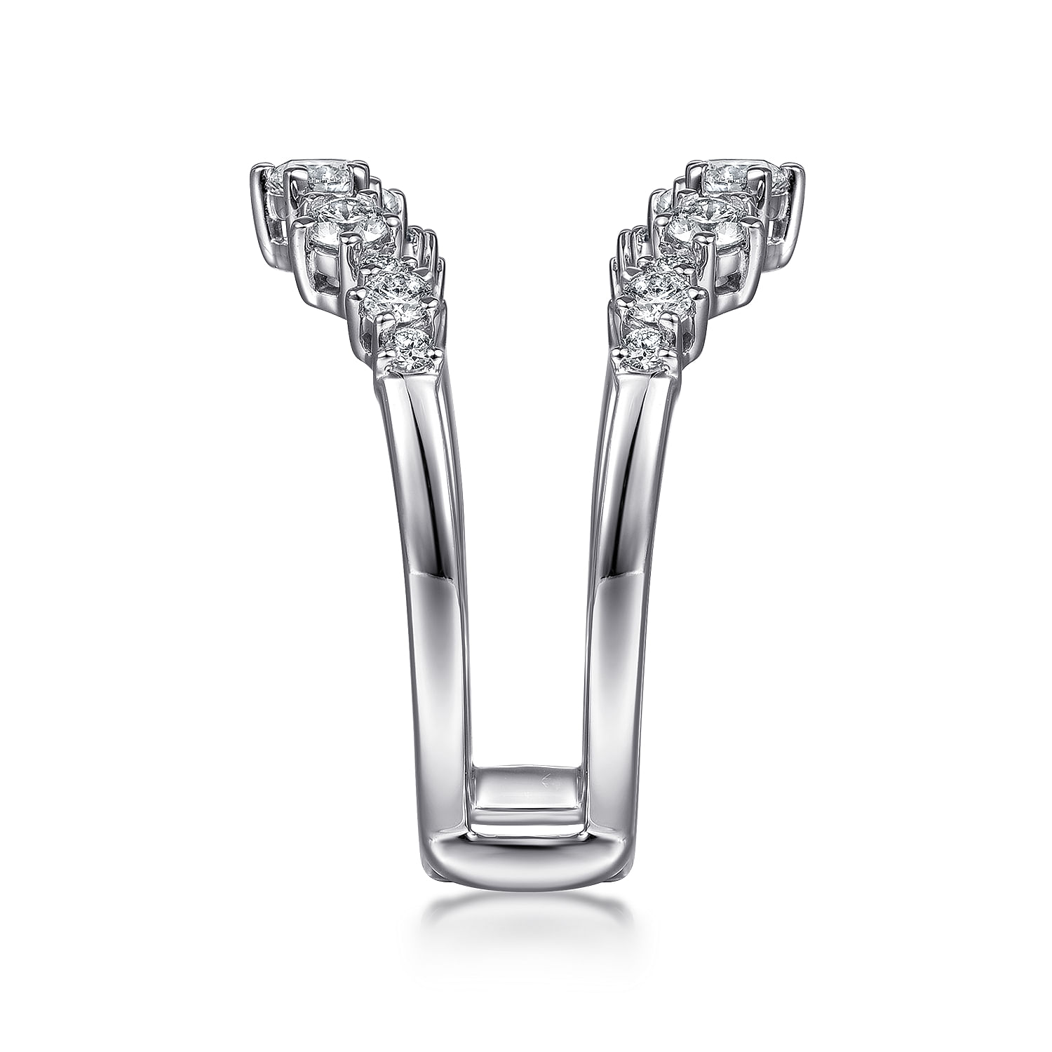 14K White Gold Diamond Ring Enhancer