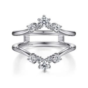 14K White Gold Diamond Ring Enhancer