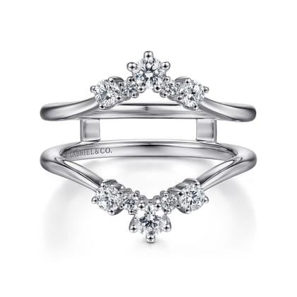 14K White Gold Diamond Ring Enhancer