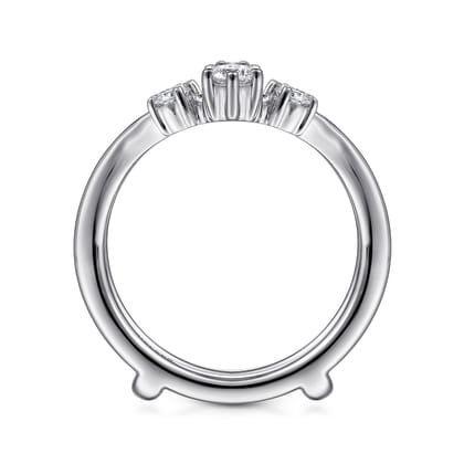 14K White Gold Diamond Ring Enhancer