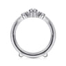 Enhancer Wedding Ring in 14k White Gold with Round Natural Diamond at Gabriel & Co.