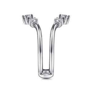 14K White Gold Diamond Ring Enhancer