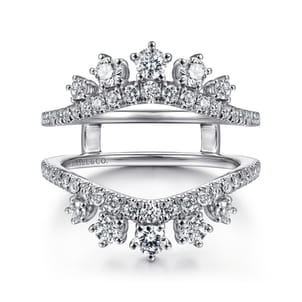 14K White Gold Diamond Ring Enhancer
