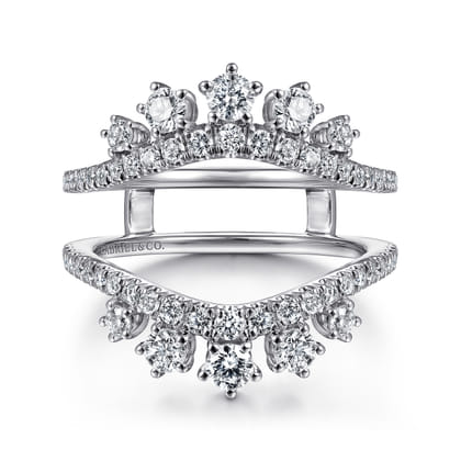 14K White Gold Diamond Ring Enhancer