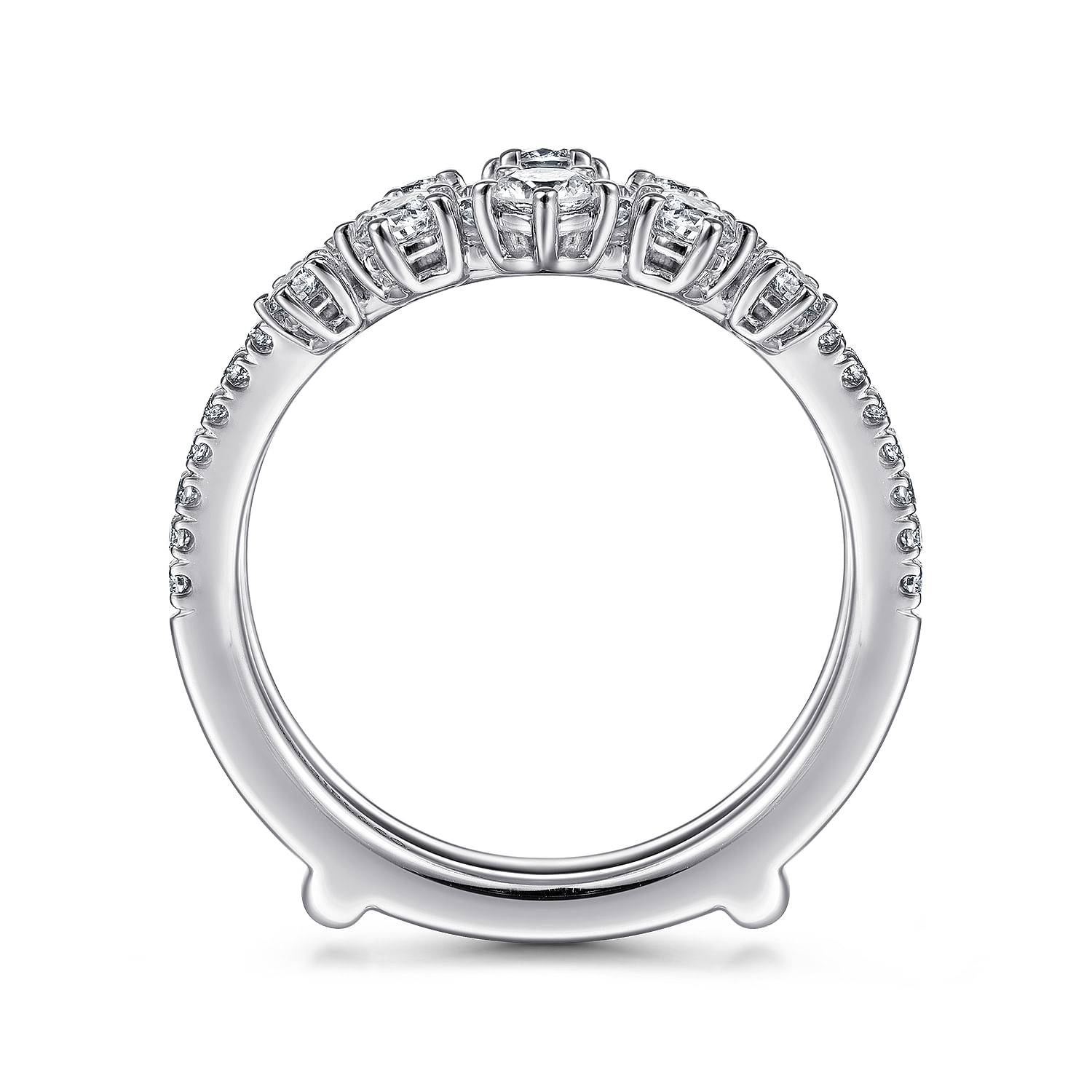 14K White Gold Diamond Ring Enhancer