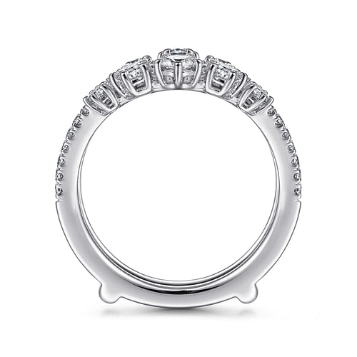 14K White Gold Diamond Ring Enhancer - 1 ct - Shot 2