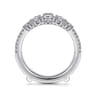 Enhancer Wedding Ring in 14k White Gold with Round Natural Diamond at Gabriel & Co.