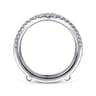 Enhancer Wedding Ring in 14k White Gold with Round Natural Diamond at Gabriel & Co.