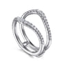 Enhancer Wedding Ring in 14k White Gold with Round Natural Diamond at Gabriel & Co.