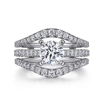 14K White Gold Diamond Ring Enhancer