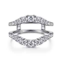 14K White Gold Diamond Ring Enhancer