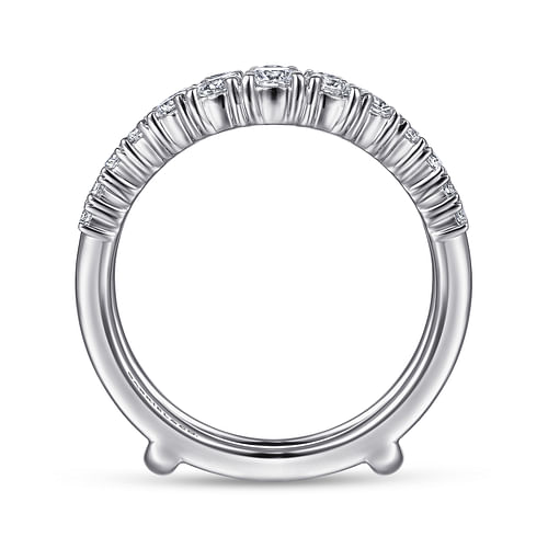 14K White Gold Diamond Ring Enhancer - 0.95 ct - Shot 2