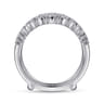 Enhancer Wedding Ring in 14k White Gold with Round Natural Diamond at Gabriel & Co.