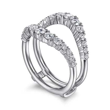 14K White Gold Diamond Ring Enhancer