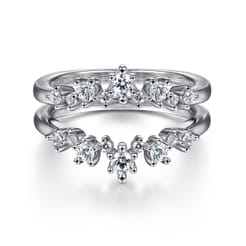 14K White Gold Diamond Ring Enhancer
