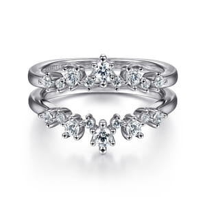 14K White Gold Diamond Ring Enhancer