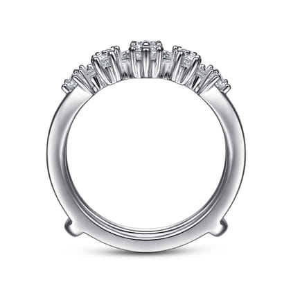 14K White Gold Diamond Ring Enhancer