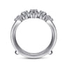 Enhancer Wedding Ring in 14k White Gold with Round Natural Diamond at Gabriel & Co.