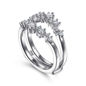 14K White Gold Diamond Ring Enhancer
