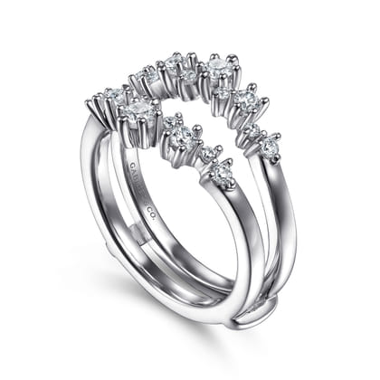 14K White Gold Diamond Ring Enhancer