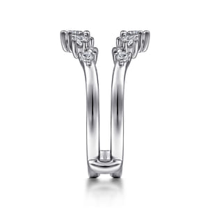 14K White Gold Diamond Ring Enhancer