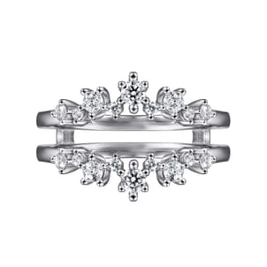 14K White Gold Diamond Ring Enhancer