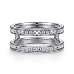 14K White Gold Diamond Ring Enhancer