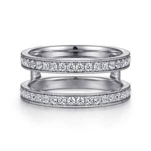 14K White Gold Diamond Ring Enhancer
