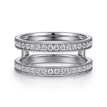 14K White Gold Diamond Ring Enhancer
