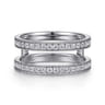 Enhancer Wedding Ring in 14k White Gold with Round Natural Diamond at Gabriel & Co.