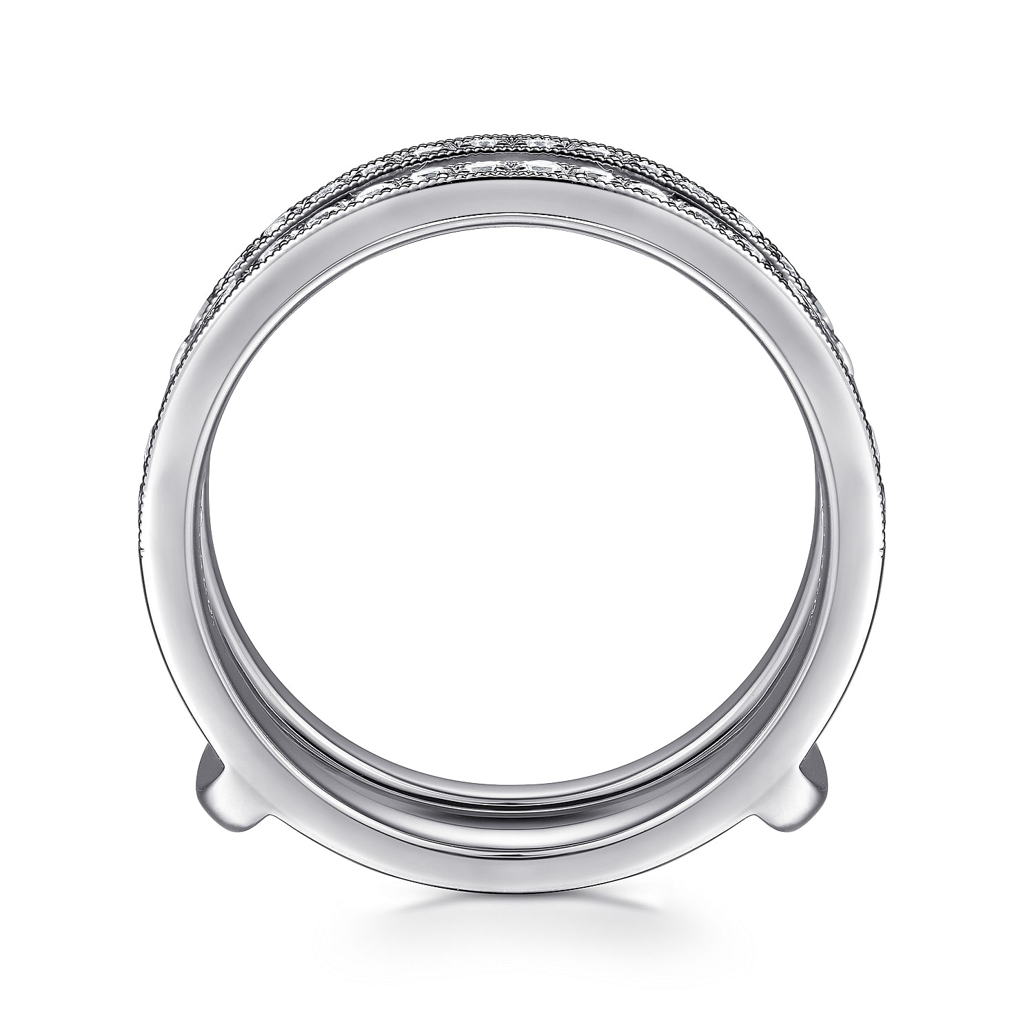 14K White Gold Diamond Ring Enhancer