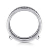 Enhancer Wedding Ring in 14k White Gold with Round Natural Diamond at Gabriel & Co.
